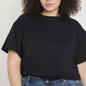 Eloquii Smock Shoulder Top